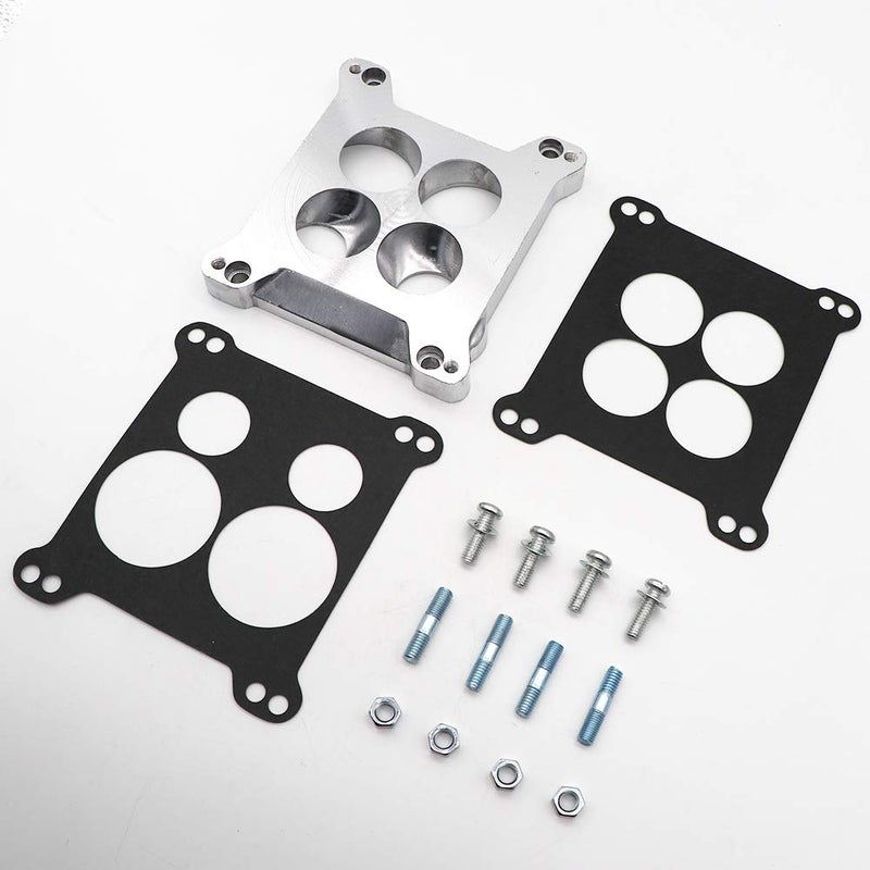 KIPA Carburetor Adapter Manifold 2696 Four-Hole Square-Bore to Spread-Bore Replace for Quadrajet Thermo-Quad Manifolds, 0.850 in. Thickness - Image 3